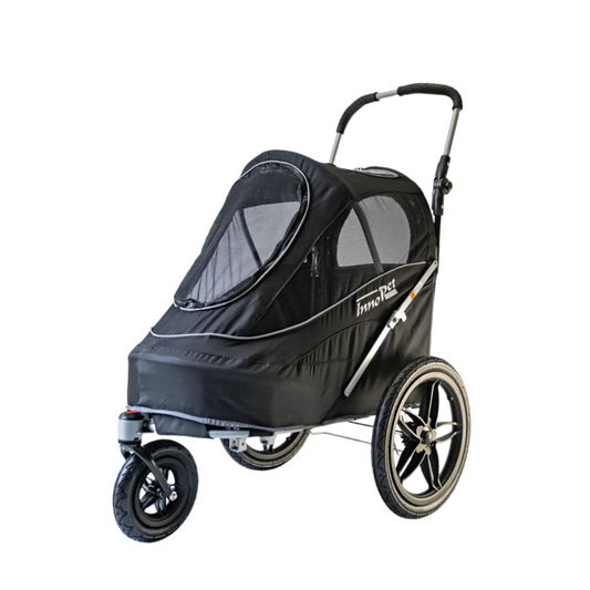 Innopet Sporty Black EVR Dog Pram – Lightweight, Stylish & Includes Rain Cover