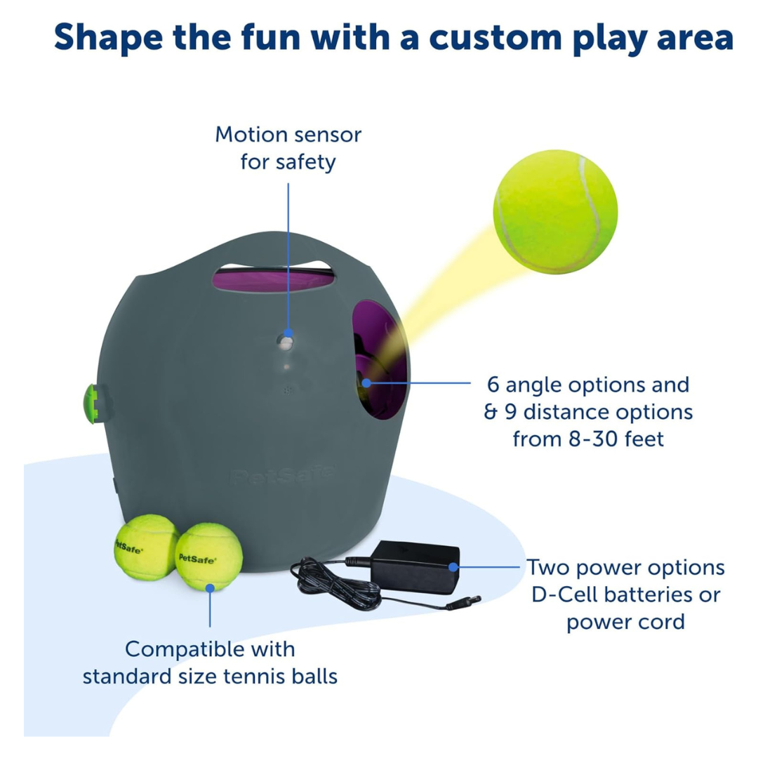 PetSafe Tennis Ball Launcher for Dogs – Hands Free Fetch Fun