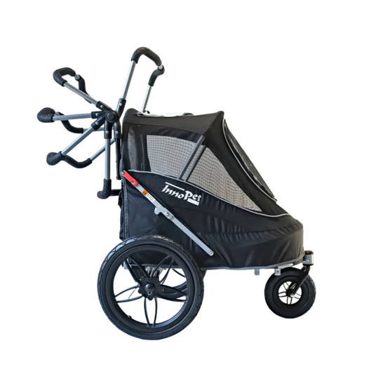 Innopet Sporty Black EVR Dog Pram – Lightweight, Stylish & Includes Rain Cover