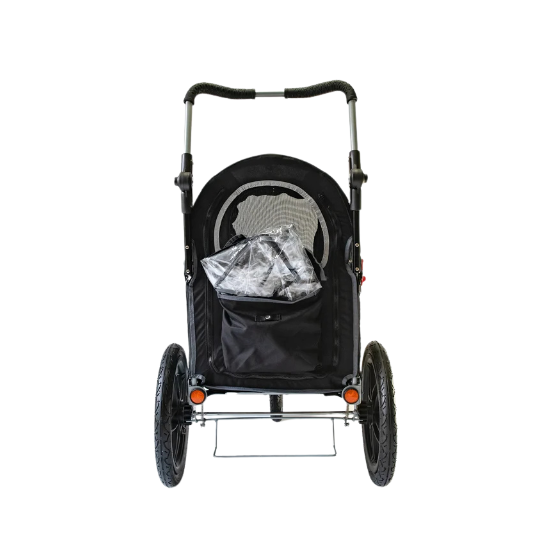 Innopet Sporty Black EVR Dog Pram – Lightweight, Stylish & Includes Rain Cover