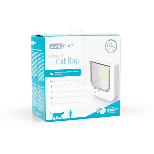 SureFlap Microchip Cat Flap – White  Smart Pet Door